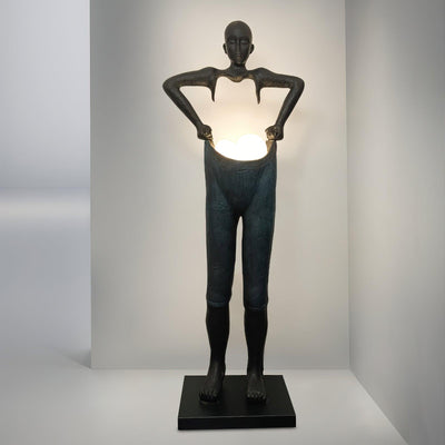 Vamiryra Sculptural Black Floor Lamp