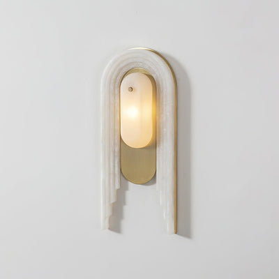Sytalion Arch Alabaster Wall Light