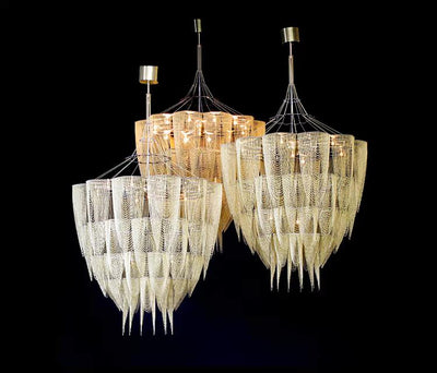 Fereraria Cascade Aluminum Chain Chandelier