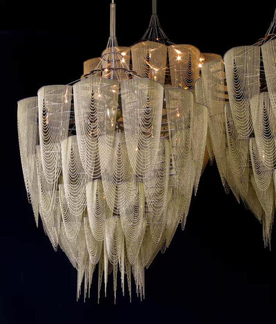 Fereraria Cascade Aluminum Chain Chandelier