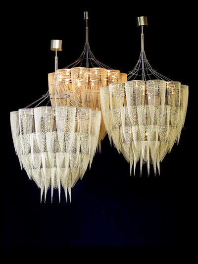 Fereraria Cascade Aluminum Chain Chandelier
