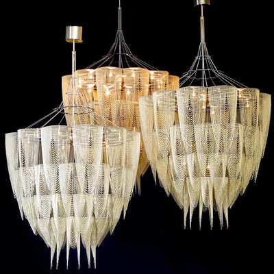 Fereraria Cascade Aluminum Chain Chandelier