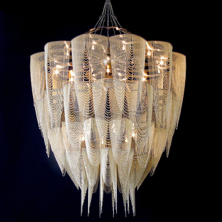 Fereraria Cascade Aluminum Chain Chandelier