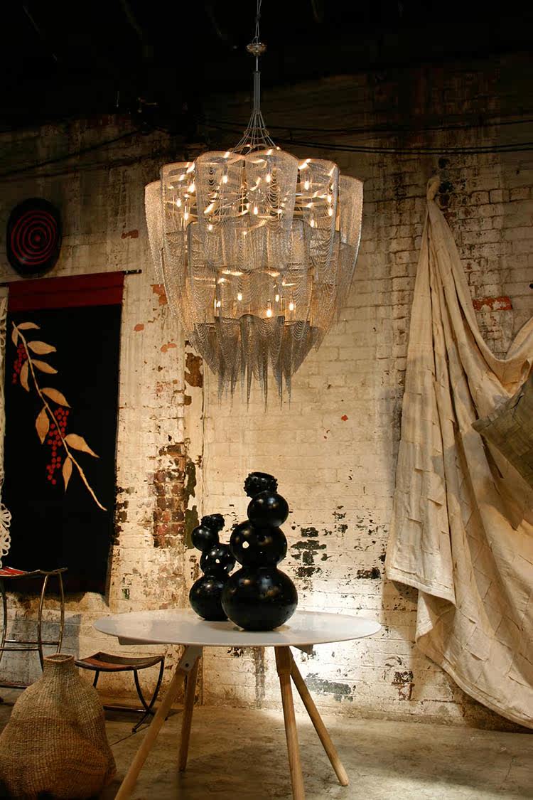 Fereraria Cascade Aluminum Chain Chandelier
