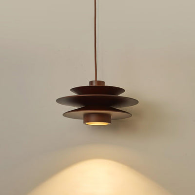 Marshire Wooden Disc Pendant Light