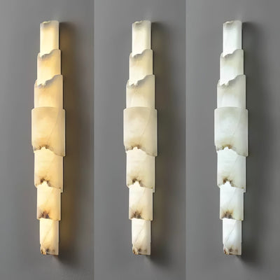 Caspian Multi-layer Alabaster Wall Light