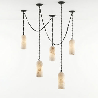 Auberon Cascading Chain Capsule Chandelier