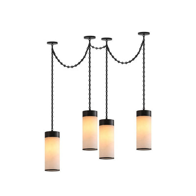 Lysander Cascading Chain Cylinder Chandelier