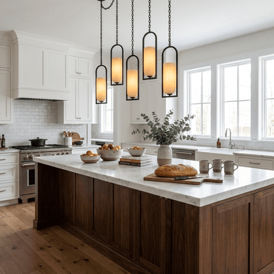 Theron Cascading Chain Lantern Chandelier