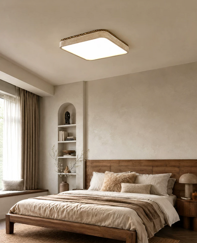 Ivermont Travertine Flush Mount Light