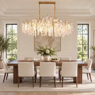 Haverford Branch Waterfall Long Chandelier