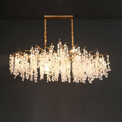 Haverford Branch Waterfall Long Chandelier