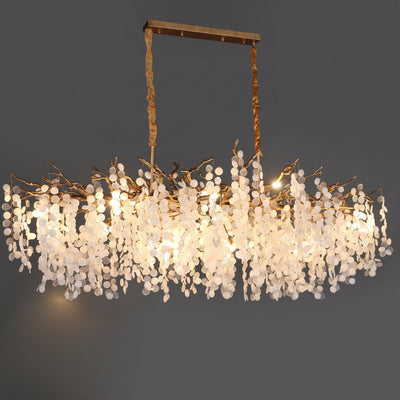 Haverford Branch Waterfall Long Chandelier