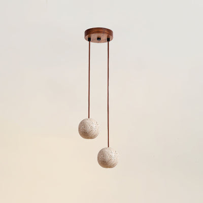 Trio Travertine Pendant Light