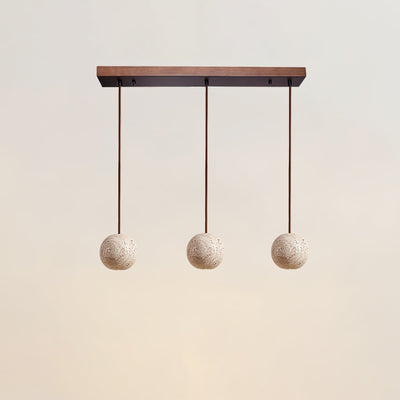 Trio Travertine Pendant Light