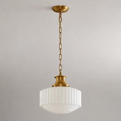 Rosedale Fluted Glass Pendant Light