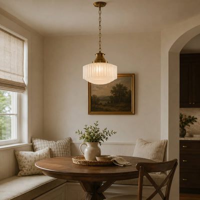 Rosedale Fluted Glass Pendant Light