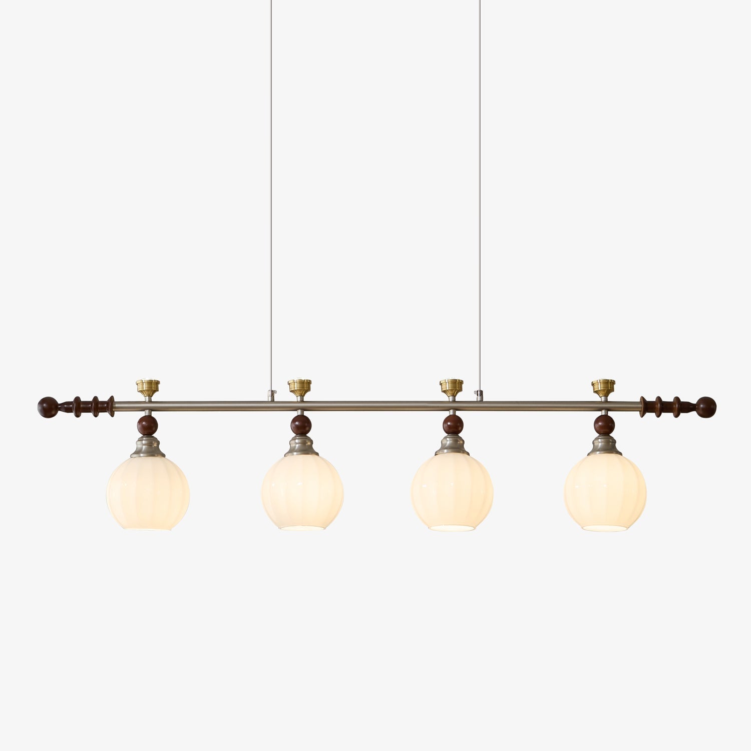 Otheia Elegance Vintage Linear Wood Pendant Lamp