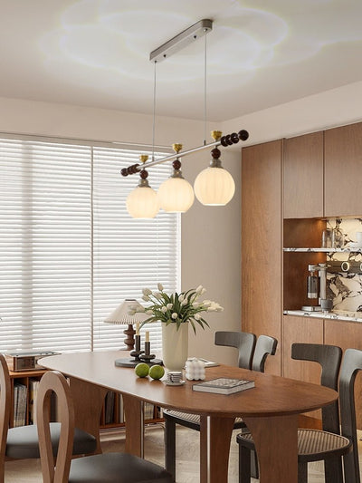 Otheia Elegance Vintage Linear Wood Pendant Lamp