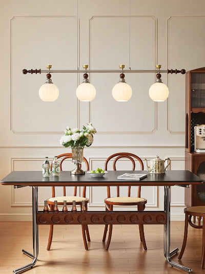 Otheia Elegance Vintage Linear Wood Pendant Lamp