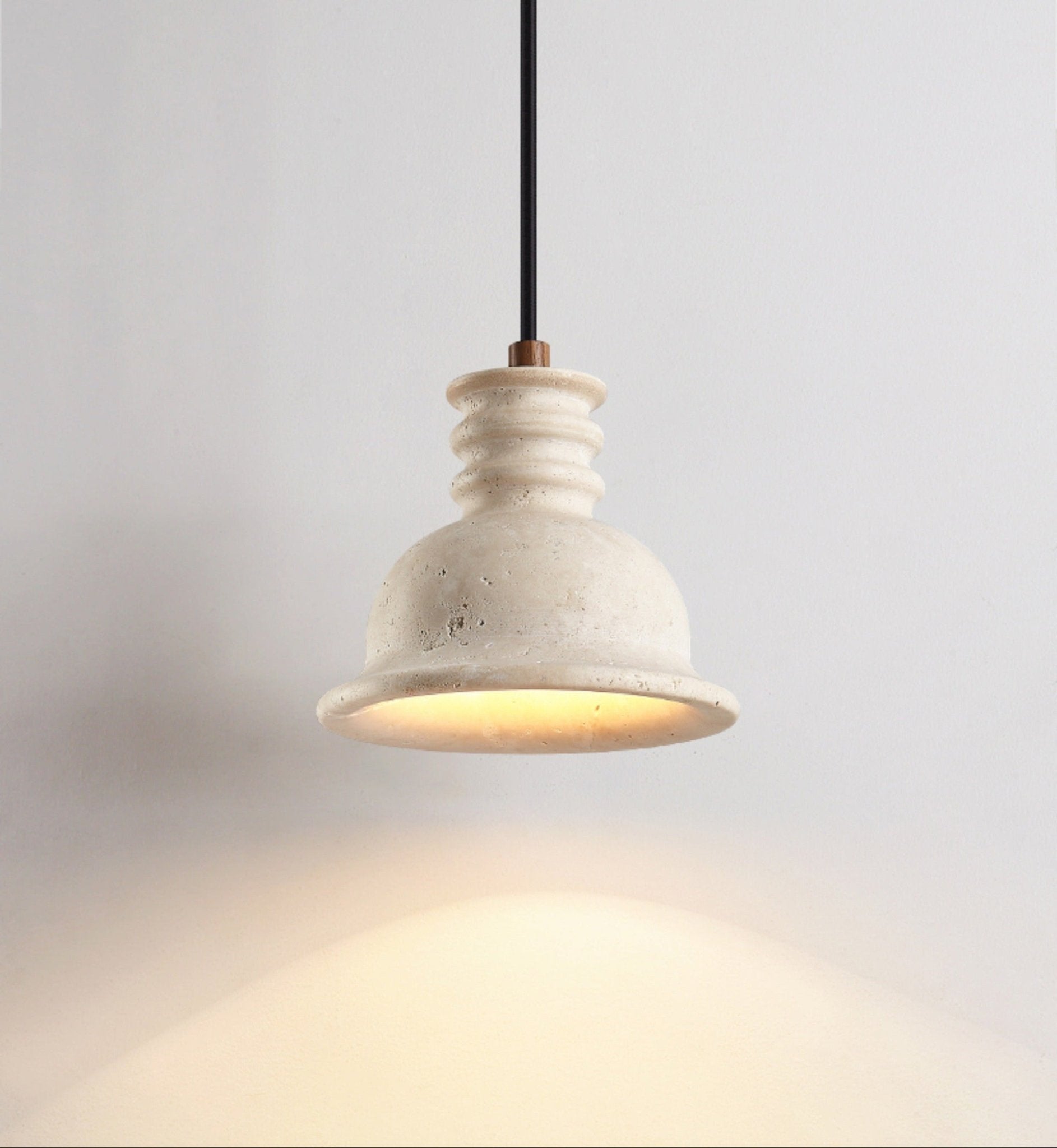 Tavuenne Travertine Sculptural Pendant Light