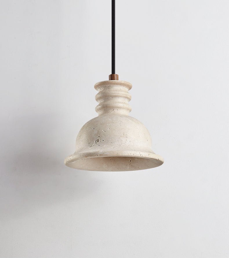 Tavuenne Travertine Sculptural Pendant Light