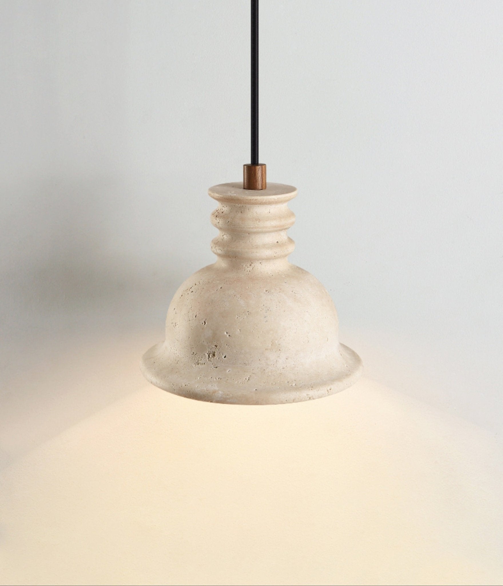 Tavuenne Travertine Sculptural Pendant Light