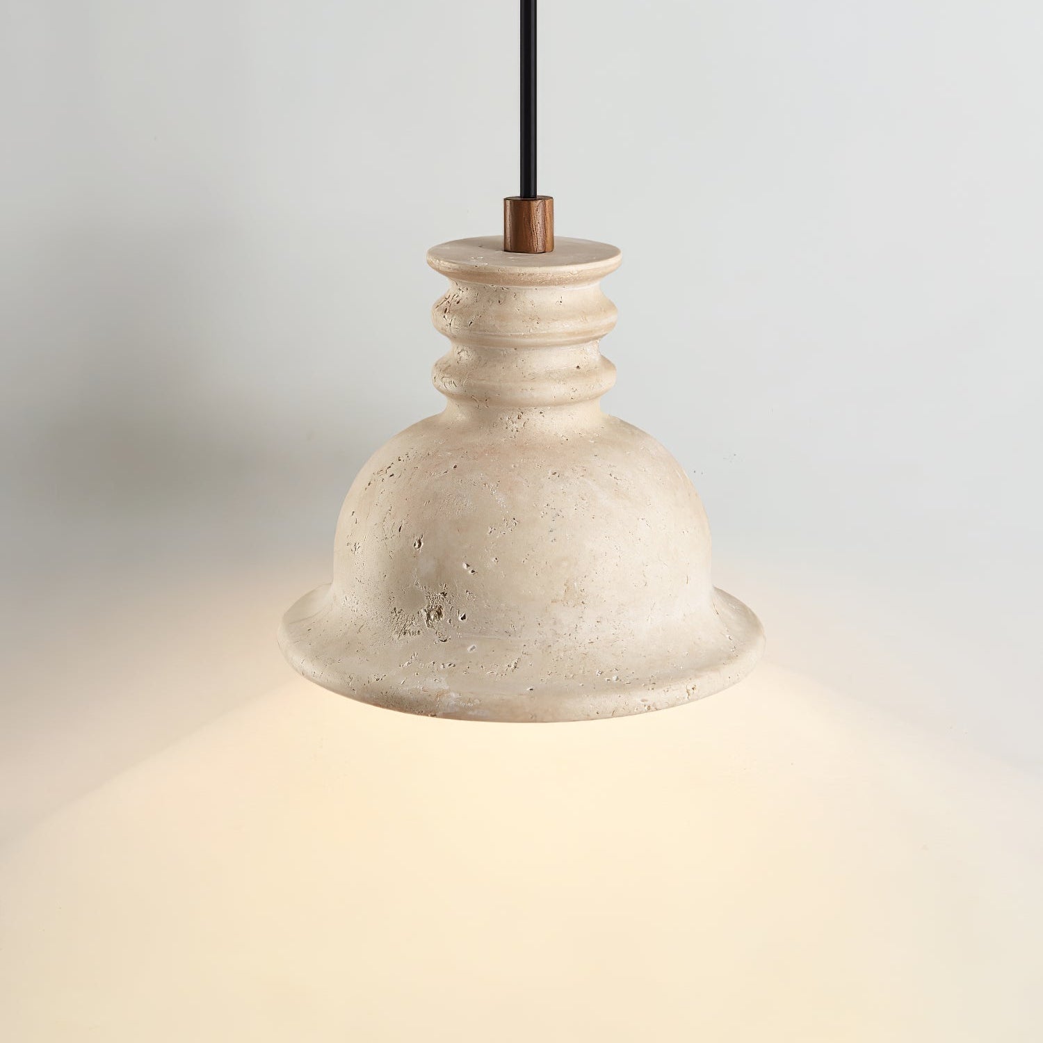 Tavuenne Travertine Sculptural Pendant Light