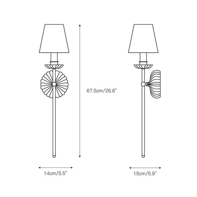 Lumiley Fabric Indoor Wall Light