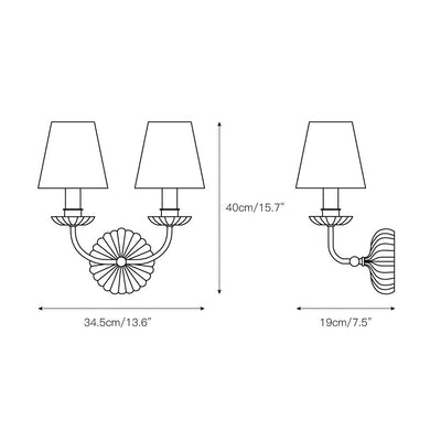 Lumiley Fabric Indoor Wall Light