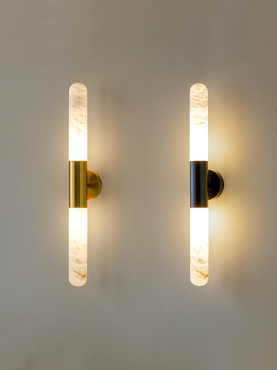 Evtalos Cylinder Alabaster Wall Light