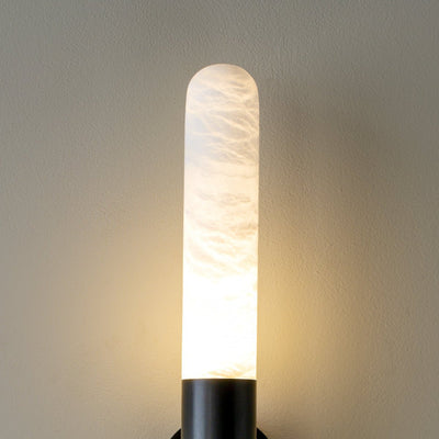 Evtalos Cylinder Alabaster Wall Light