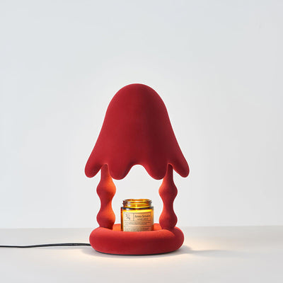 Alcariol Abstract Flocked Resin Lamp