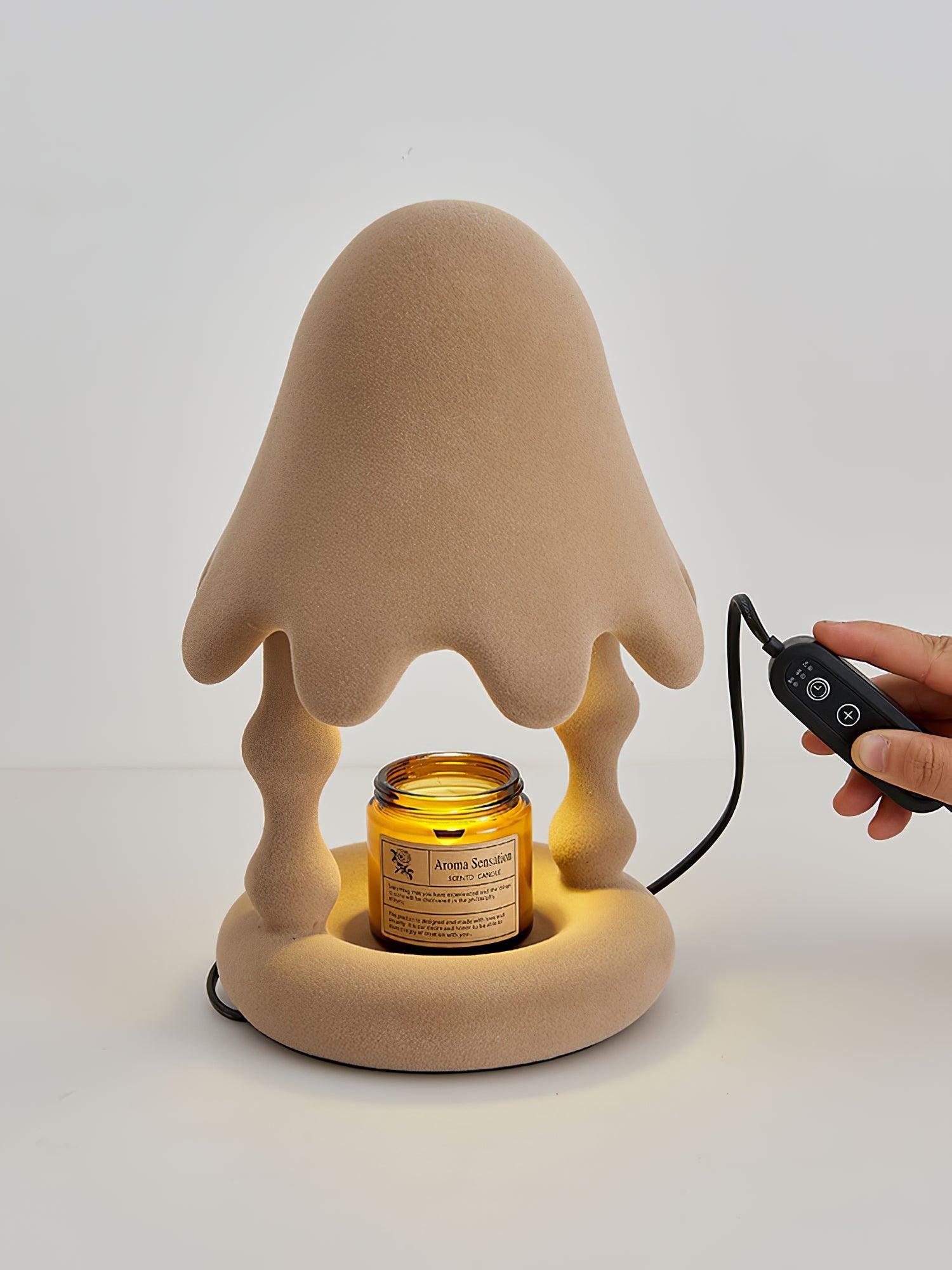 Alcariol Abstract Flocked Resin Lamp