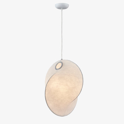 Verine Sculptural Mulberry Silk Pendant Light