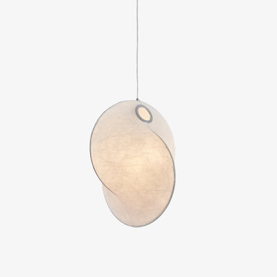 Verine Sculptural Mulberry Silk Pendant Light