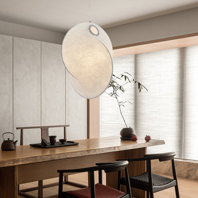 Verine Sculptural Mulberry Silk Pendant Light