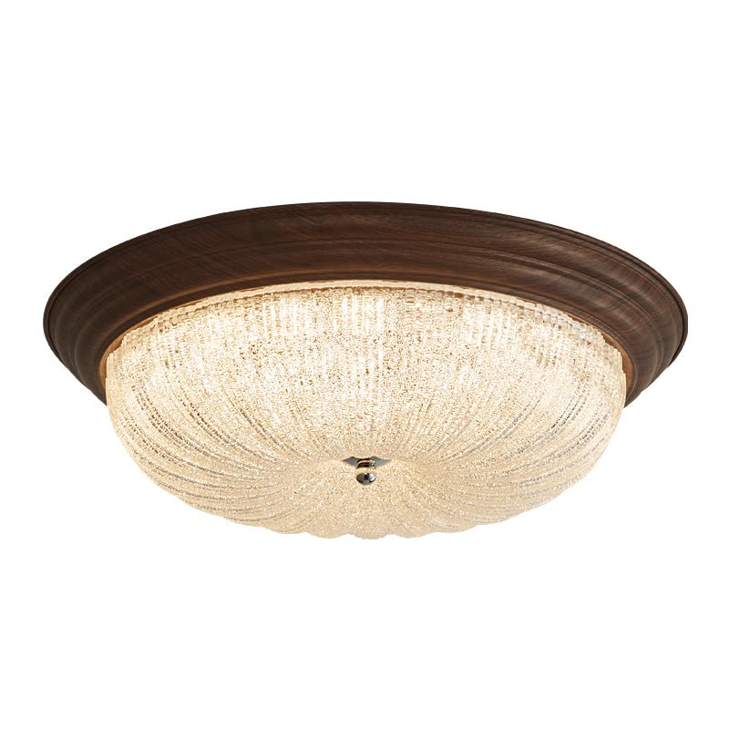 Tacell Premium Elegance Walnut Glass Ceiling Light