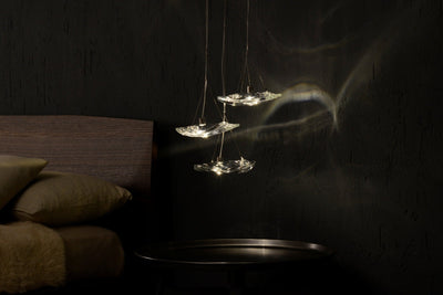 Glacial Float Cascade  Glass Chandelier