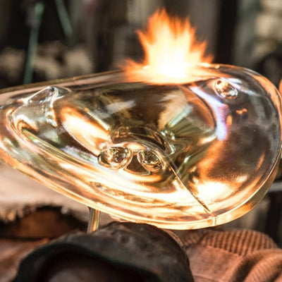 Glacial Float Cascade  Glass Chandelier