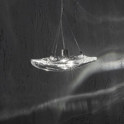 Glacial Float Cascade  Glass Chandelier