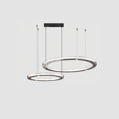 Lunara Dual-Ring Crystal Chandelier