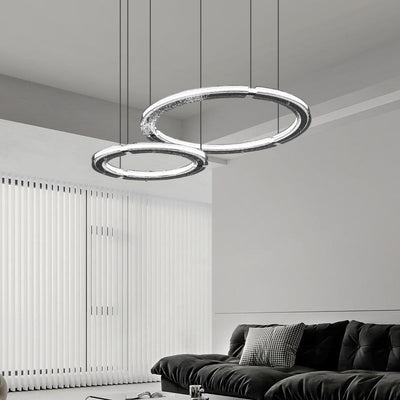 Lunara Dual-Ring Crystal Chandelier