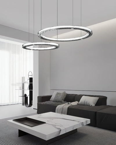Lunara Dual-Ring Crystal Chandelier
