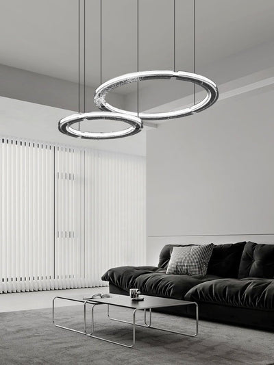 Lunara Dual-Ring Crystal Chandelier