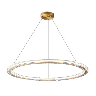Lunara Dual-Ring Crystal Chandelier