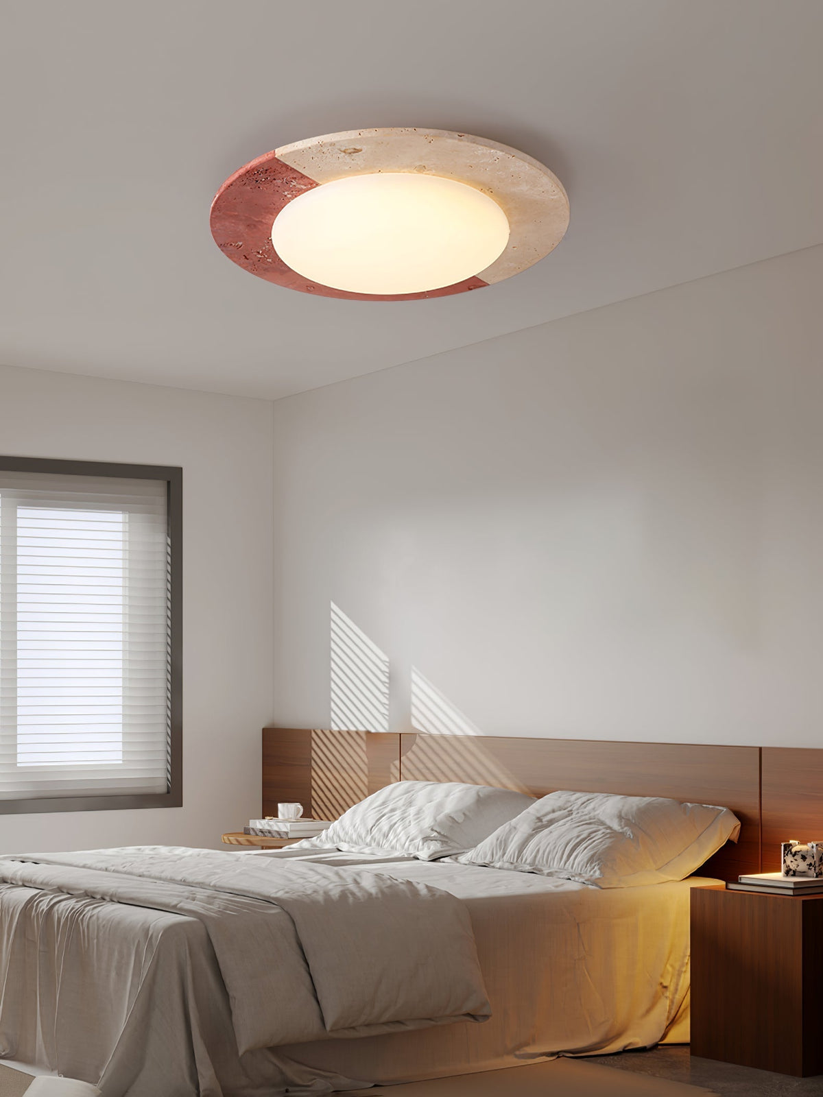 Zeraeos Travertine Ceiling Light