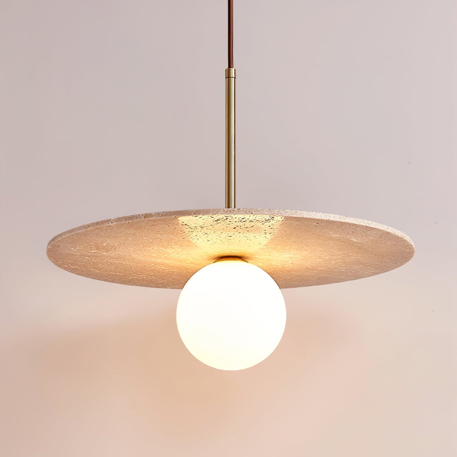 Noreielle Travertine Pendant Light