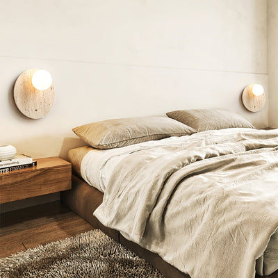 Syloryra Minimalist Travertine Wall Light - Neutral Decor