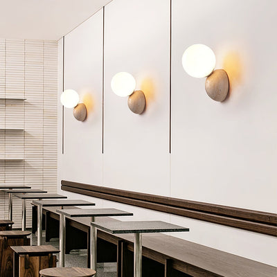Cethair Travertine Wall Light